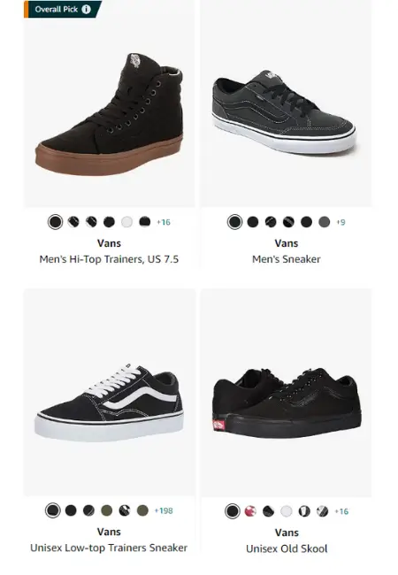 List of Best Vans Shoes