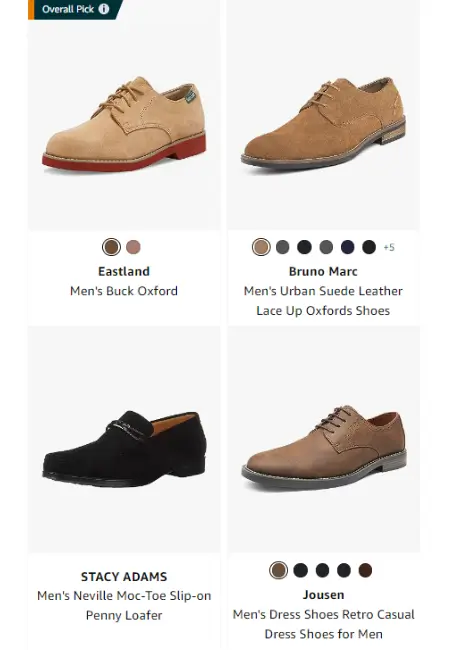List of Best Suede Shoes